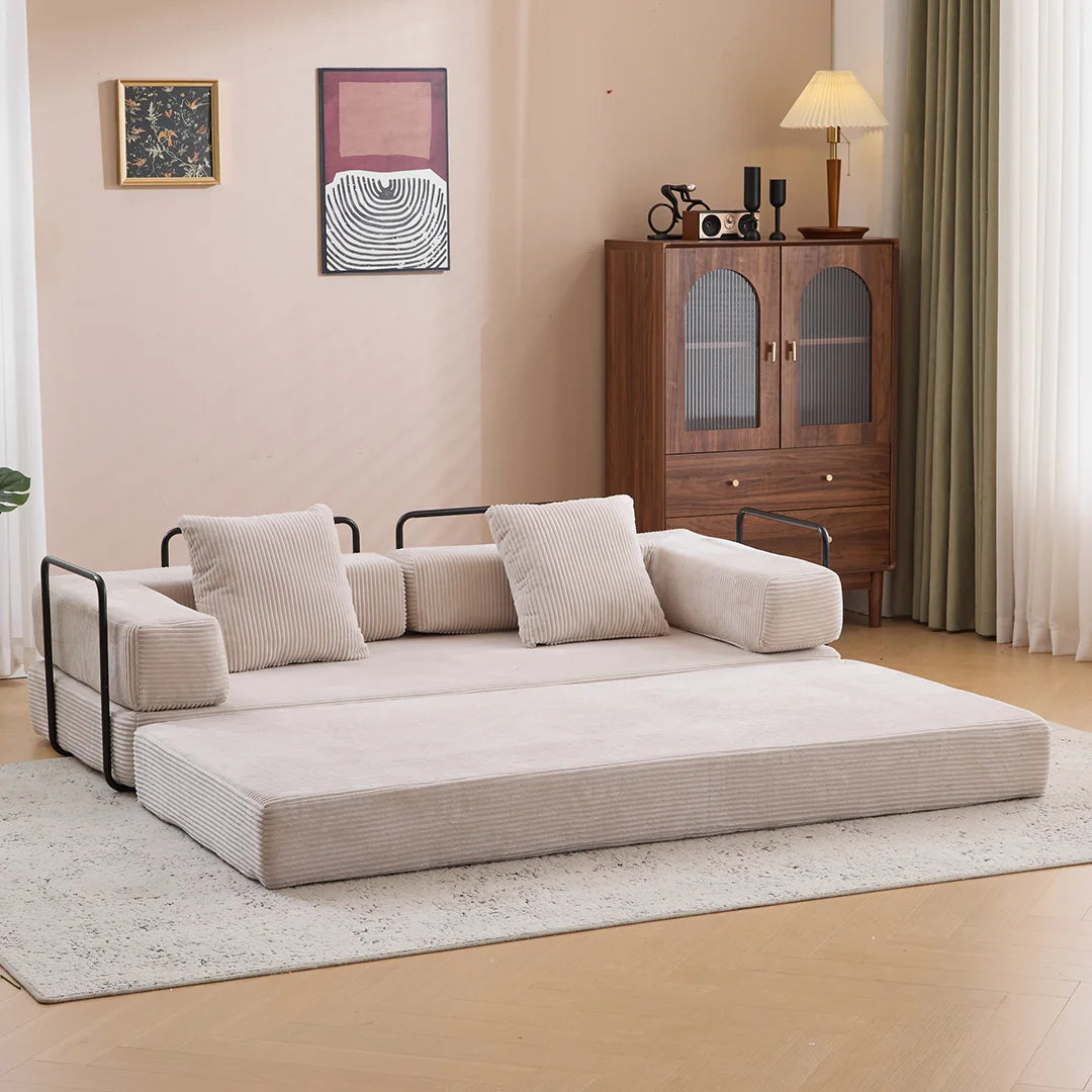 Compact loveseat sofa bed for apartments