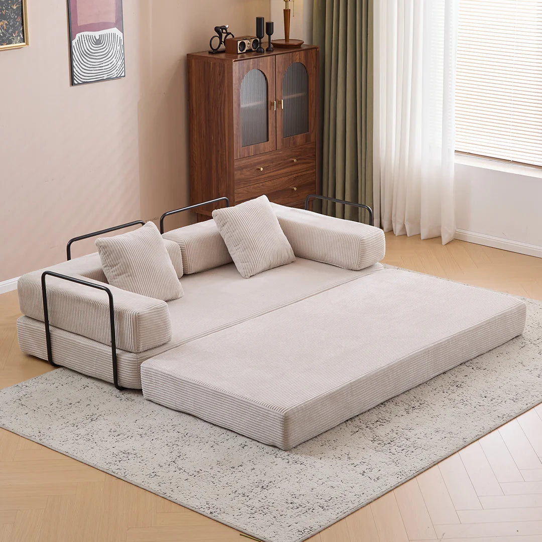 Compact loveseat sofa bed for apartments