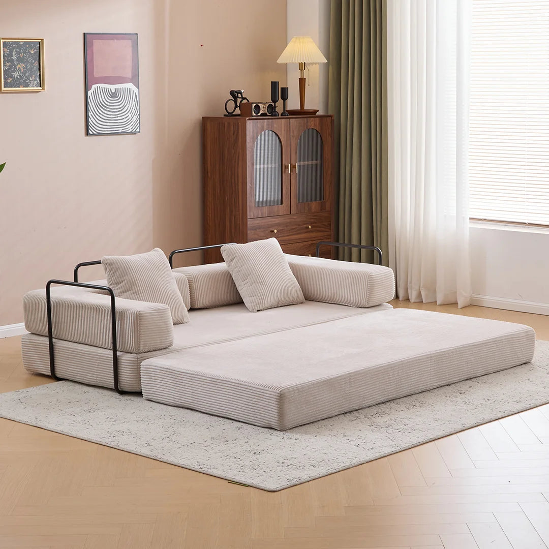 Compact loveseat sofa bed for apartments