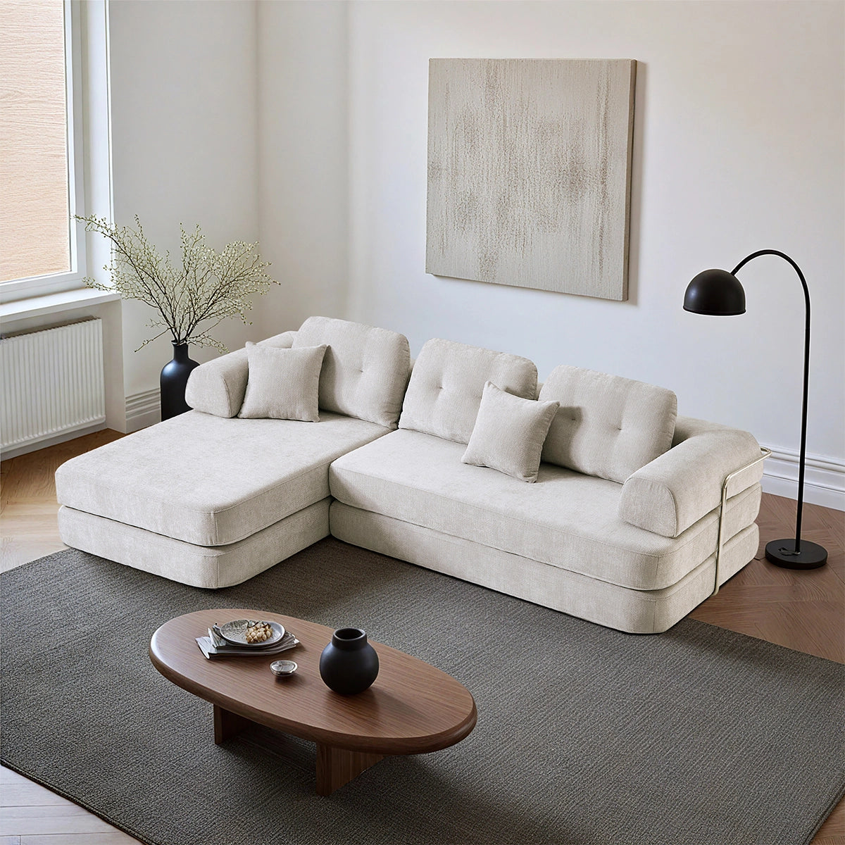 104" Boneless sofa