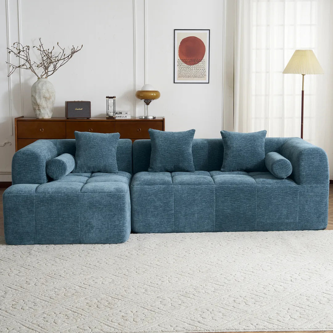 101.2" L-Shaped Modular Sectional Sofa Deep Seat