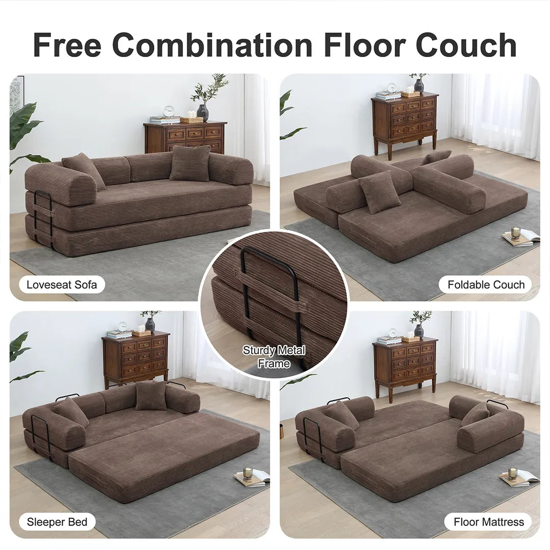 4-in-1 convertible pink sofa bed styles