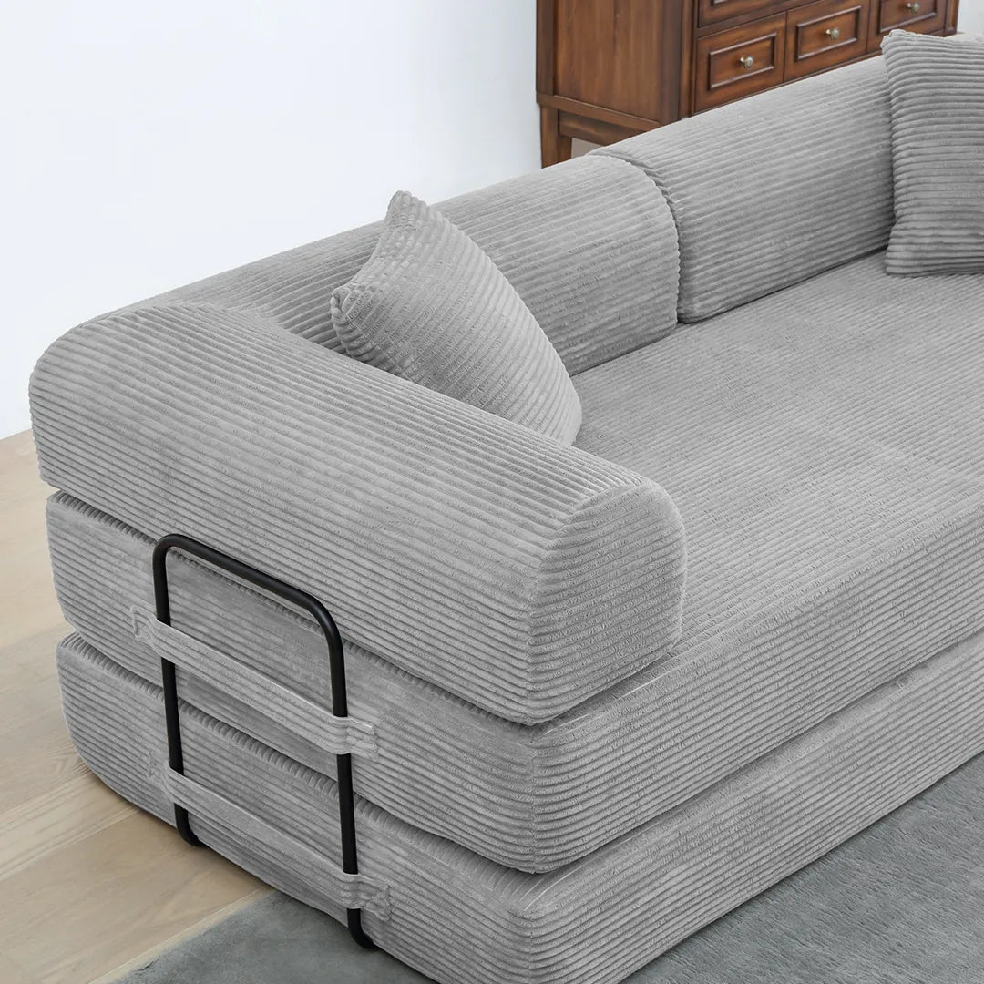 Metal support frame for sofa bed