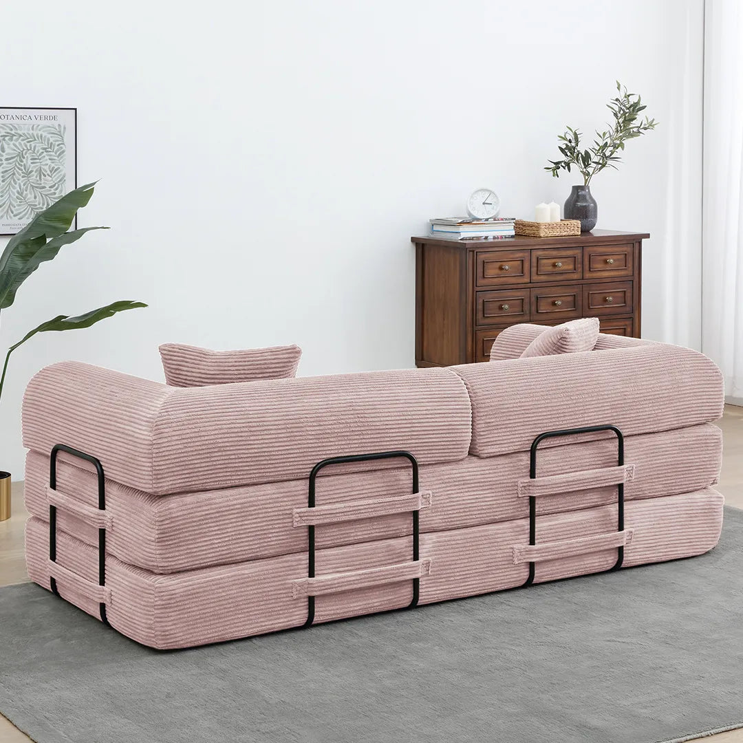 Metal support frame for sofa bed