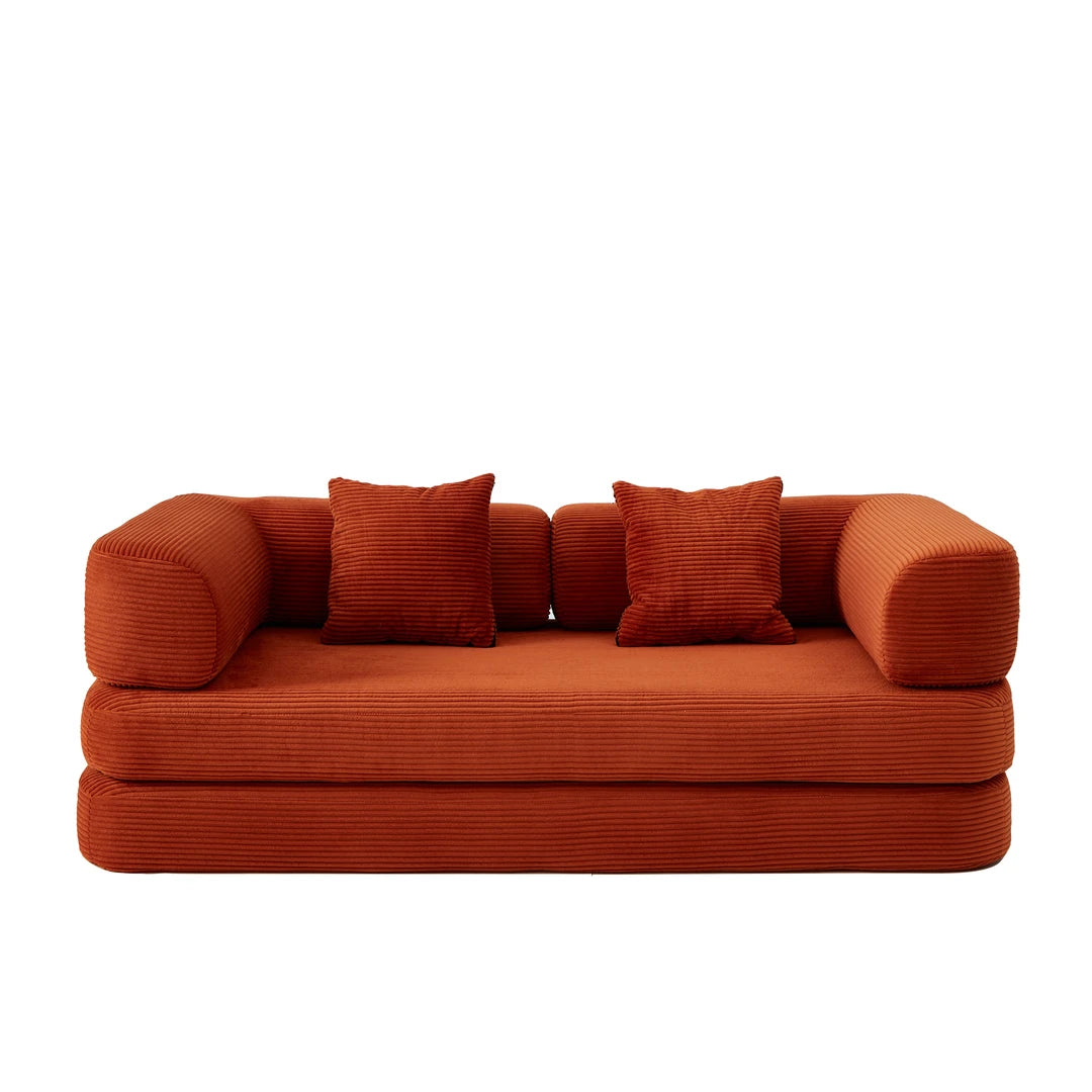 Convertible Sofa Bed with Blanket Pillow